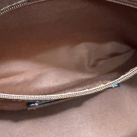 Rowan Satchel Bag In Signature Canvas with Black Leather Stripe - Picture 9 of 12